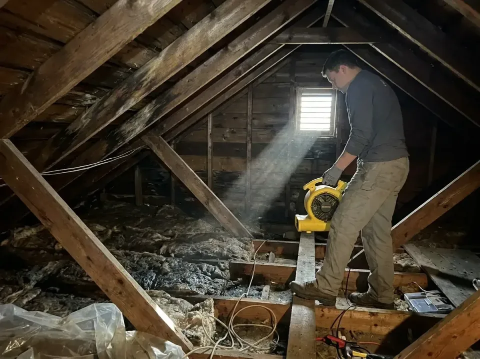 attic-water-damage-drying-proc-007 — frequently asked questions, Emergency Water Extraction & 24/7 Flood Response in Apison,…